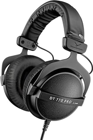 Beyerdynamic DT770 PRO 32ohm Studio Over-Ear Headphones - Negro, B