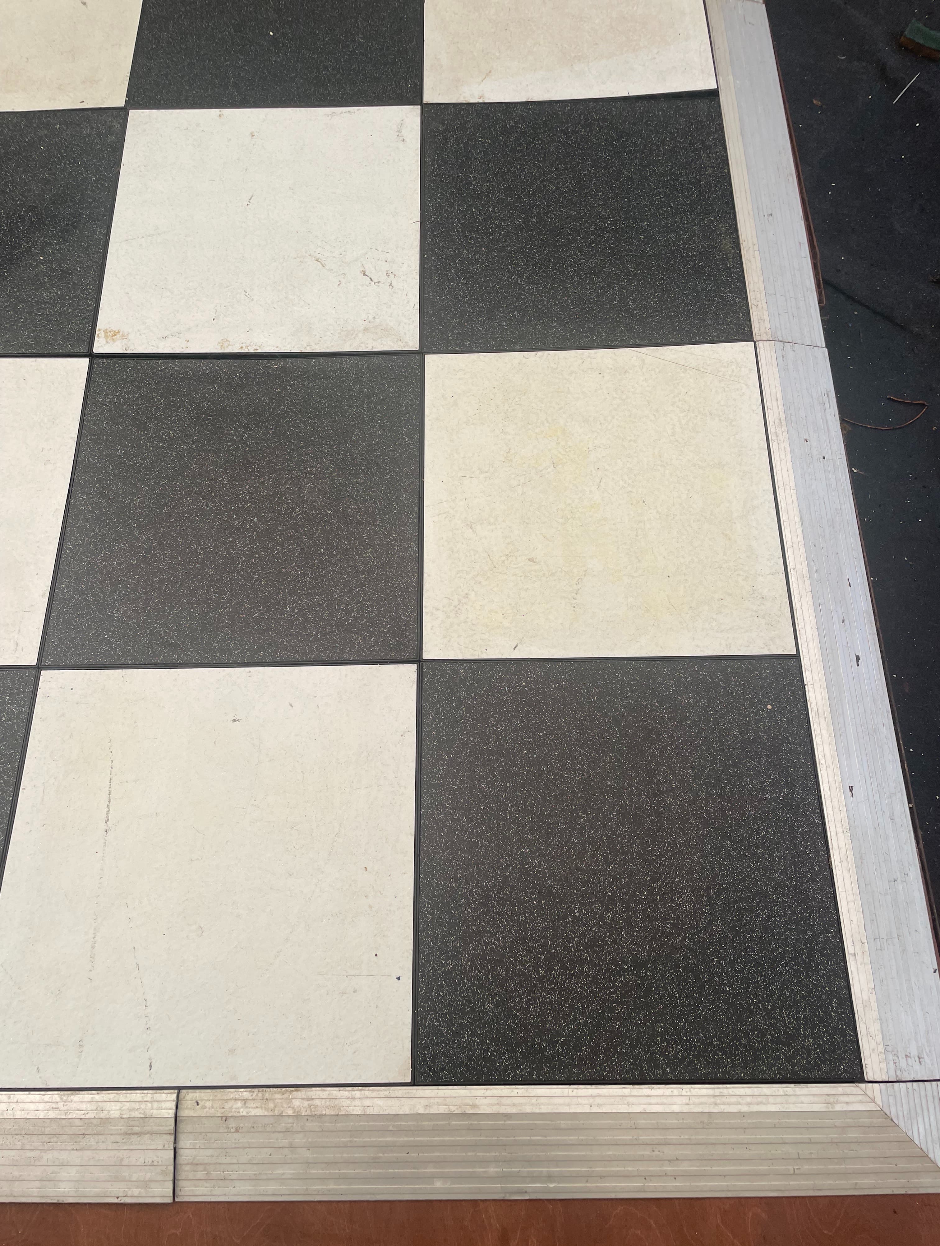 20ft x 20ft Black And White Acrylic Dance Floor - Stoke on Trent, Staffordshire