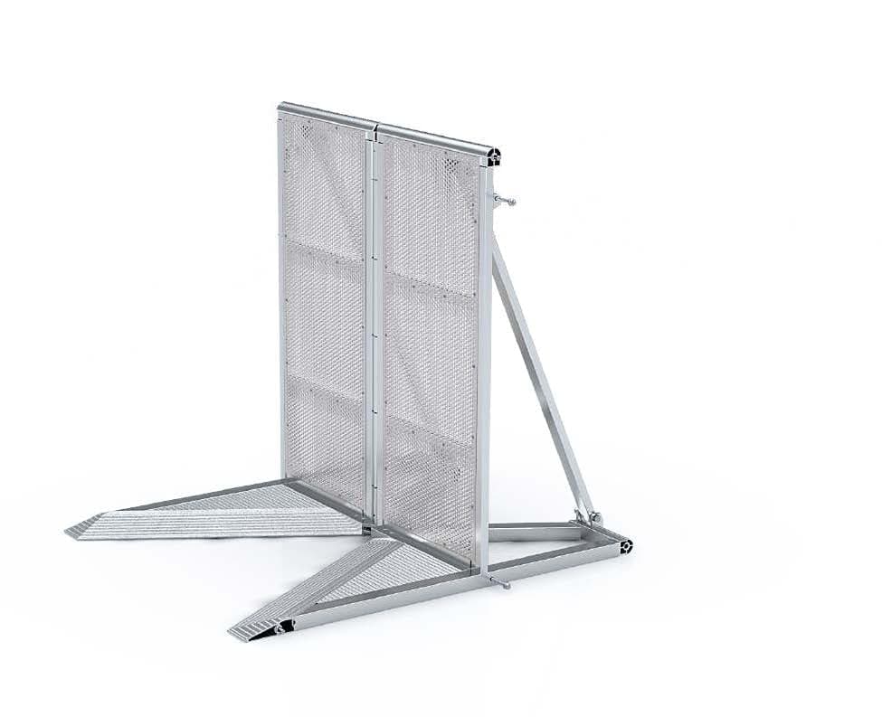 10x Stage Pit Barrier Angle Adjustable Corner with Angles Settings 0°/ +90°/ -90° - Cheshire