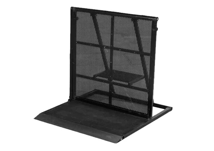 30x Stage Pit Barrier Single Element Straight 1m - Black Powder Coat Aluminium - Cheshire