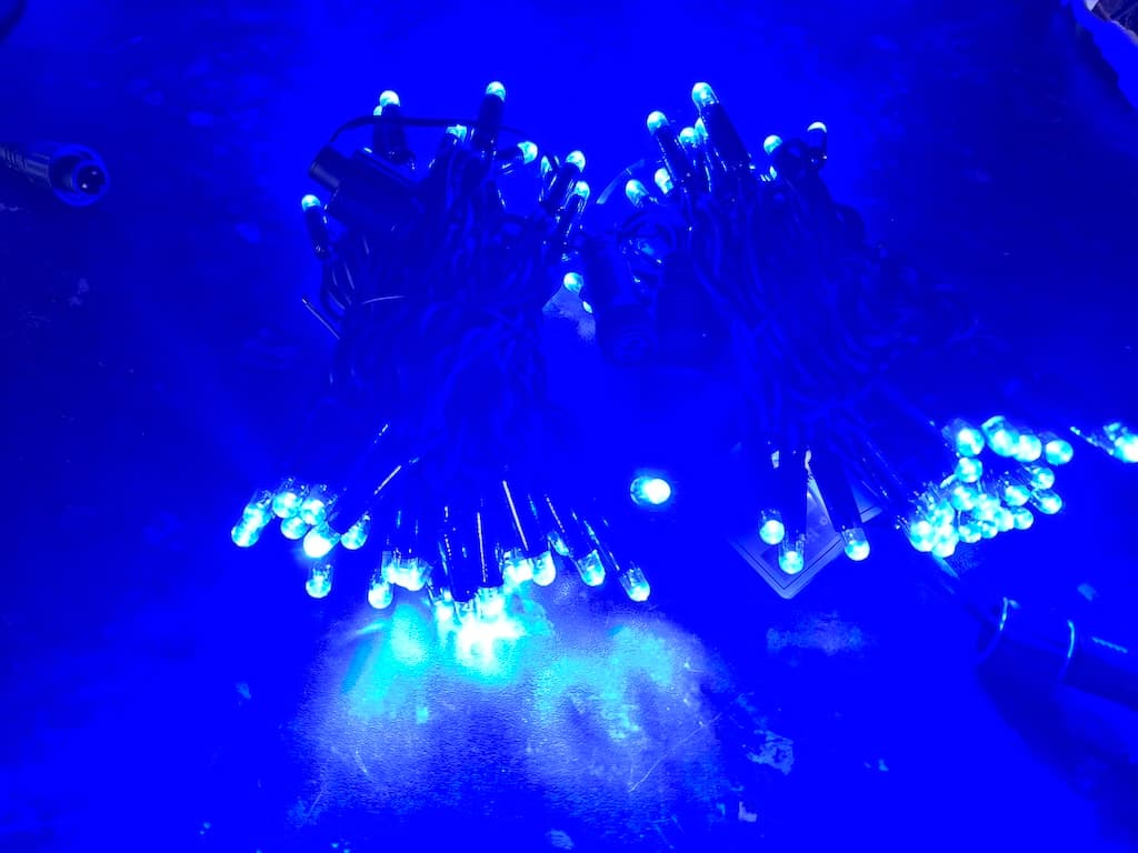 Commercial Grade 240v Blue LED String Lights IP65 rated (10m sets) - BRAND NEW