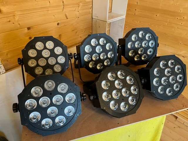 6x ADJ Mega 64 Profile Plus Uplighters - Peterborough, Cambridgeshire