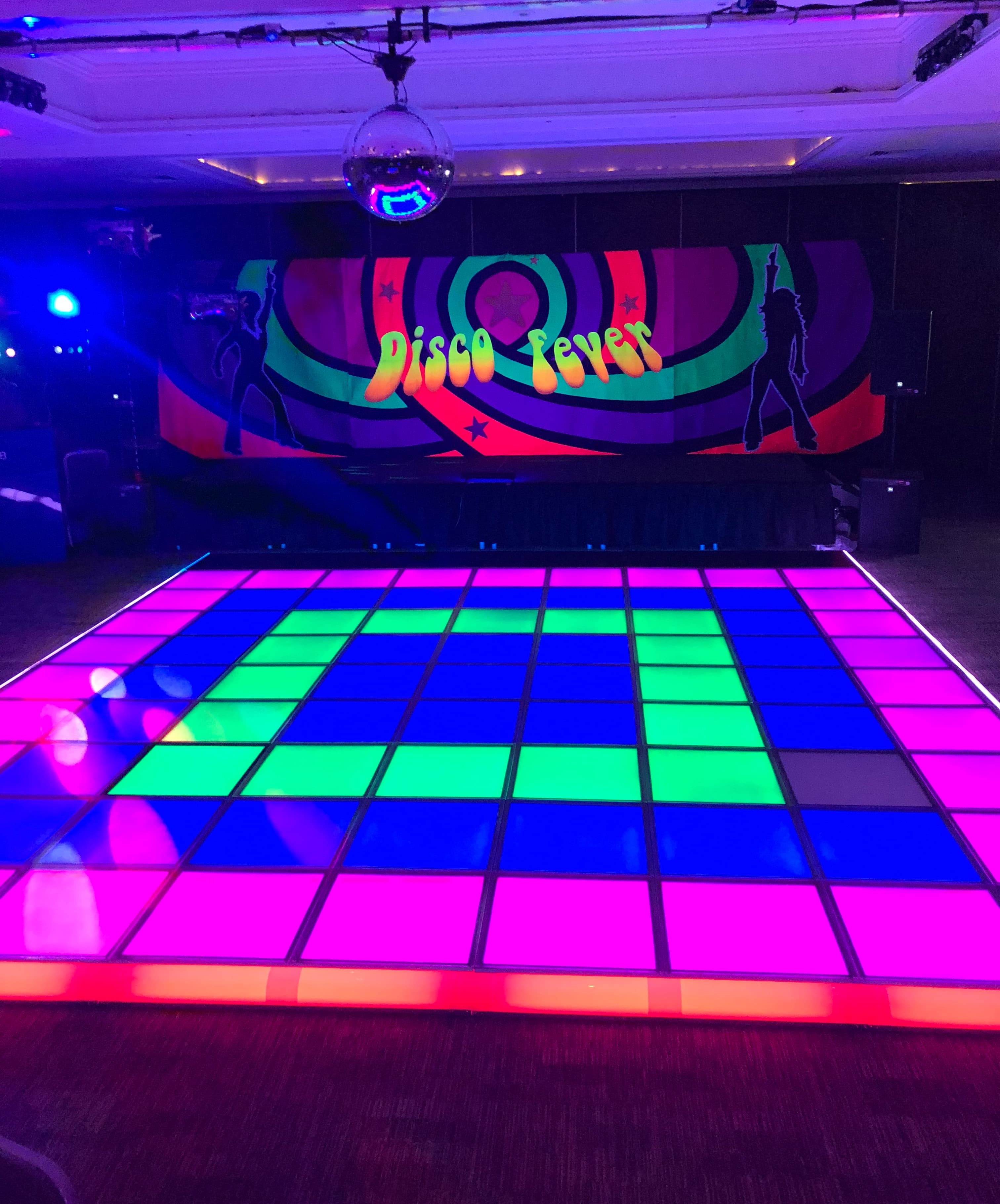 Abstract AVR Colour Changing Dance Floor - Lancashire