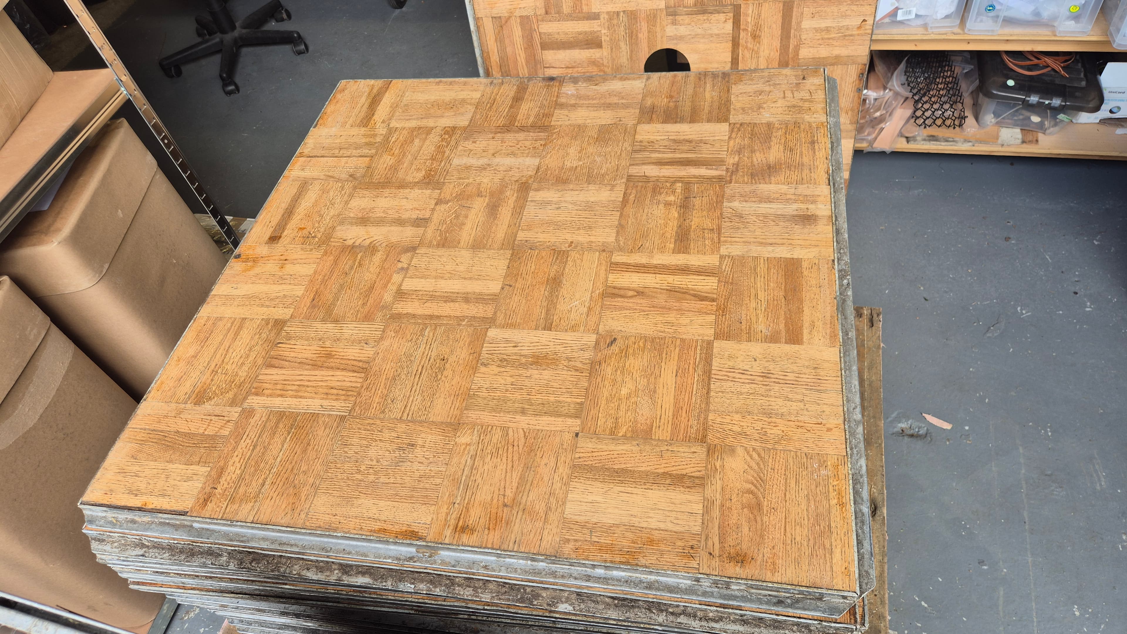 5m x 5m Real Wood Parquet Dance Floor - Staffordshire