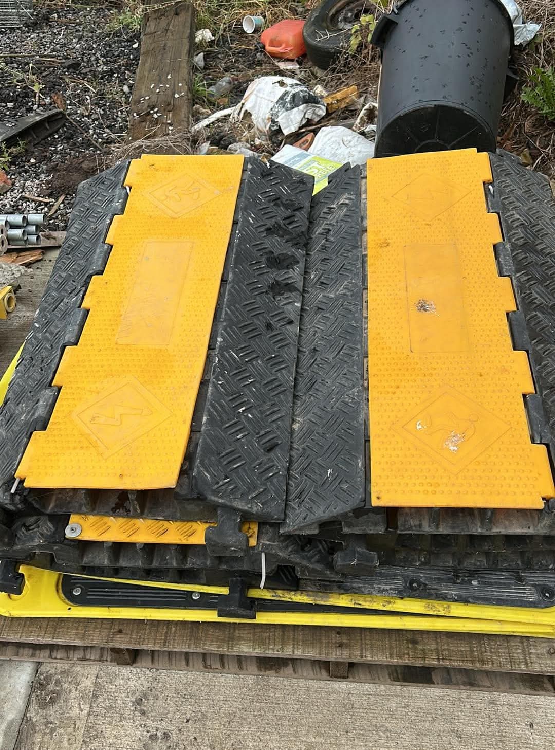7x Heavy Duty Cable Protector Ramp - 3 Channel - Co Durham