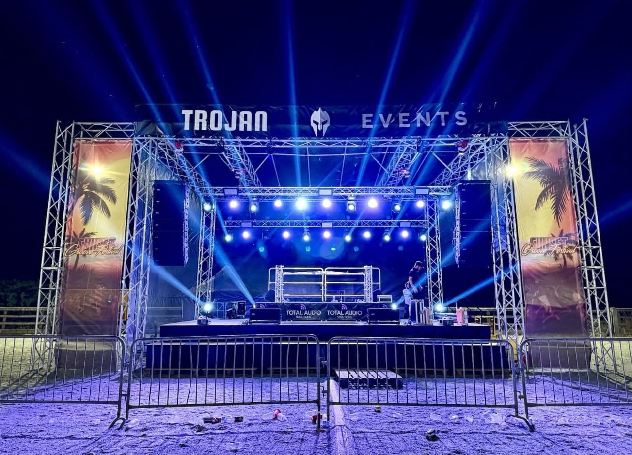 Festival Stage 10m x 7m Trilite Aluminium Truss - Lincolnshire