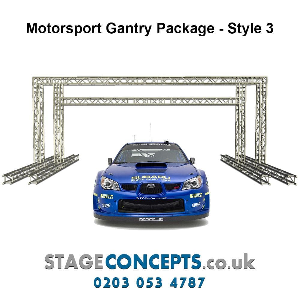 Race Start and Finish Line Truss Gantry System Style 1 - H4m x W8m