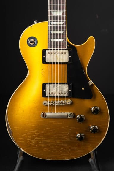 Gibson Custom Shop 1957 Les Paul Standard Ultra Heavy Aged Black Plastics – Goldtop Darkback