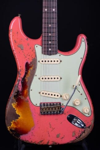 Fender Custom Shop LTD 60/63 Stratocaster – Super Faded Fiesta Red over Sunburst
