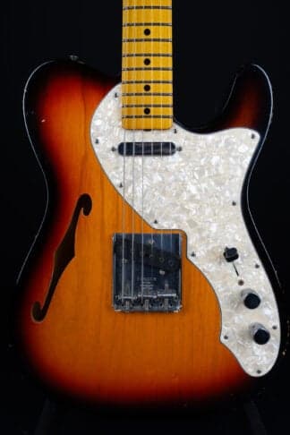 2010 Fender Greg Fessler Masterbuilt 1968 Telecaster Thinline Relic – Sunburst