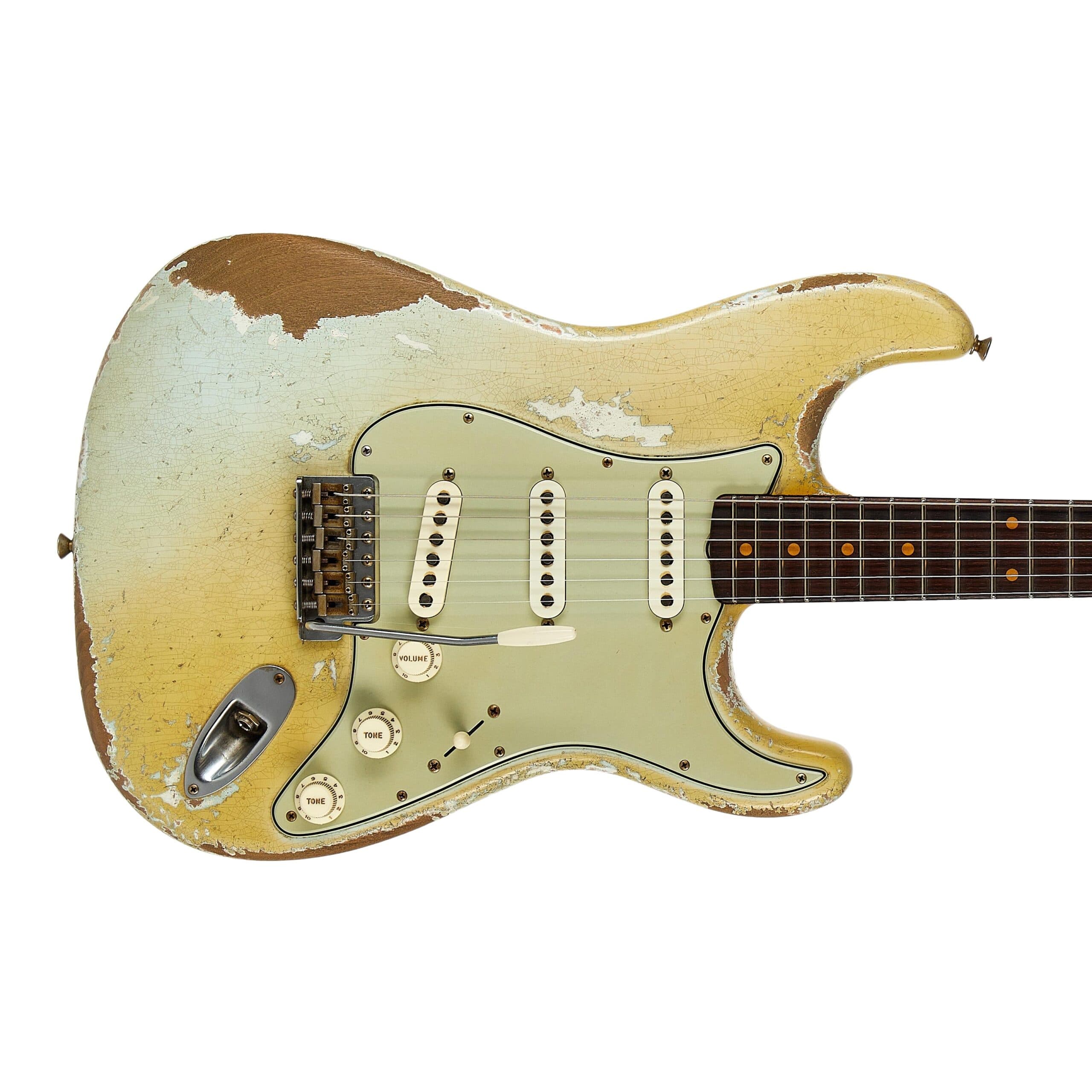 Fender Custom Shop Masterbuilt (Dale Wilson) ’61 Stratocaster Heavy Relic Sonic Blue (Pre-owned, 2024, EC+) #CZ578907