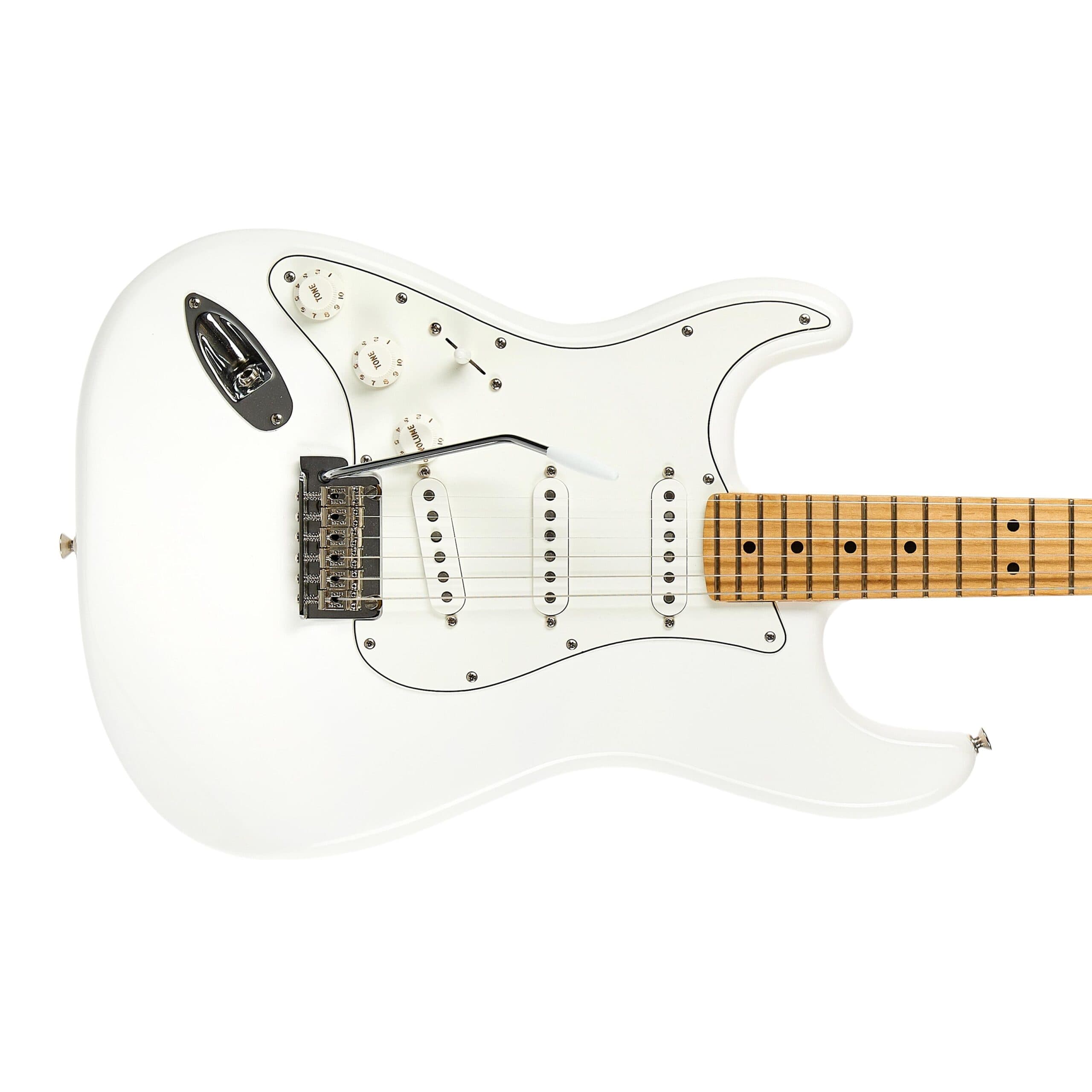 Fender (MIM) Player Stratocaster Left Handed Polar White (Pre-Owned, 2023, EC) #MX23088775