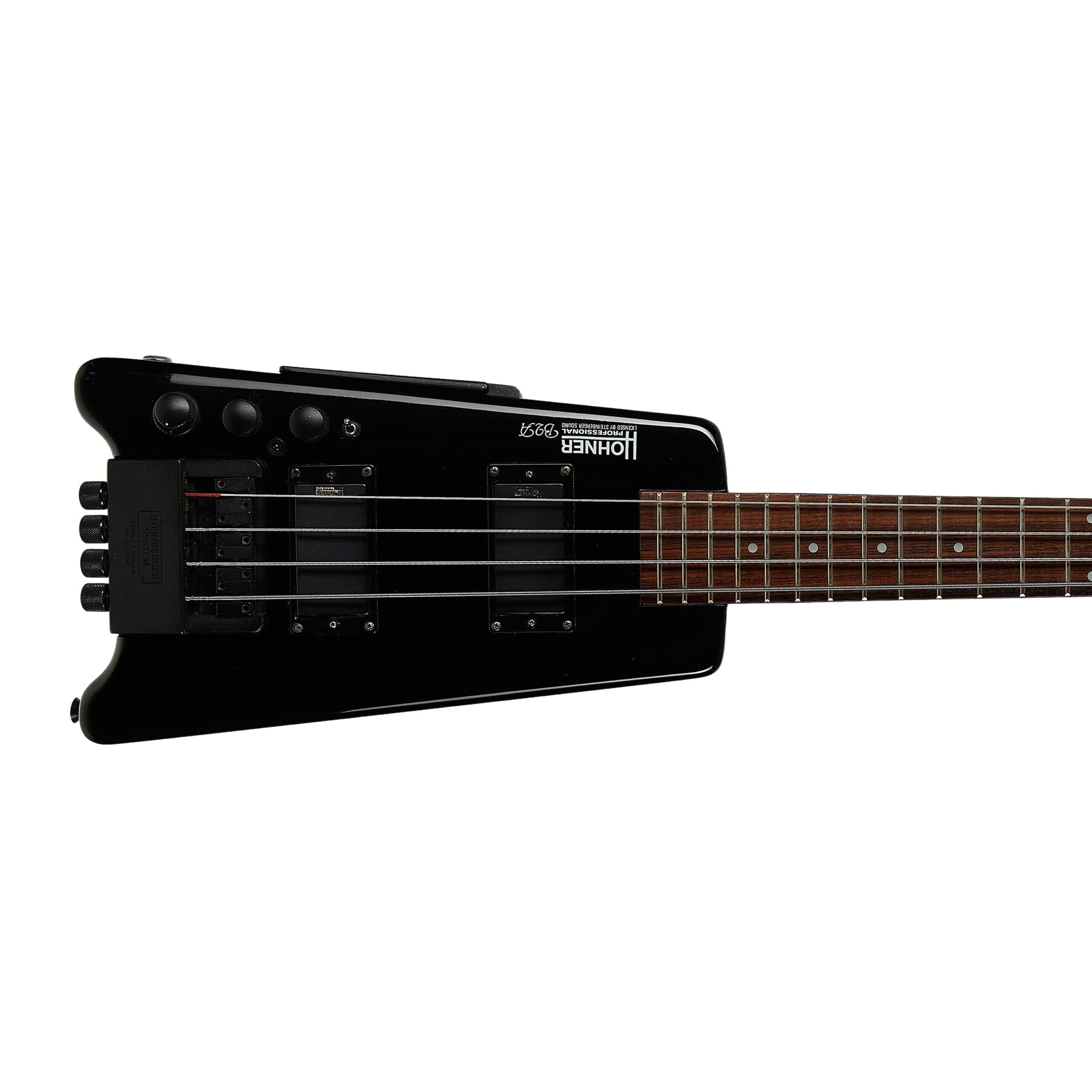 Hohner B2A Headless Bass Left Handed Black (Pre-Owned, 1989, VG+) #8907211
