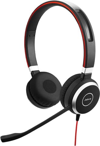 Jabra Evolve 40 Stereo On-Ear Headset, B