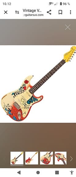 Vintage, andet mærke Vintage V6 Thomas Blug Signature Electric Guitar