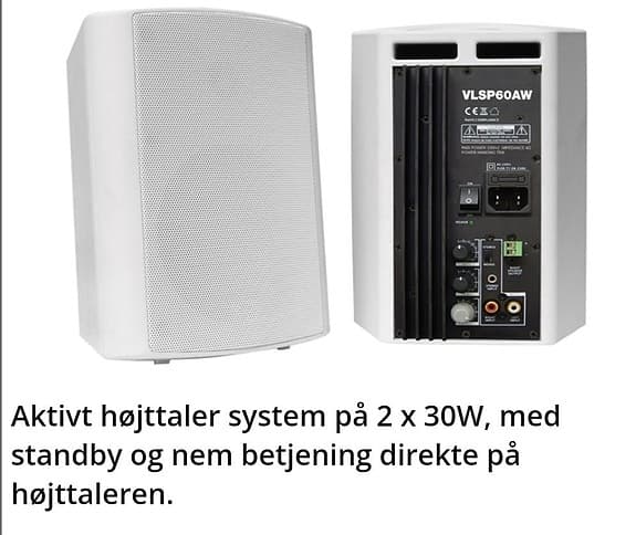Højttaler, Andet mærke, Aktivt højttaler system på 2 x 30W