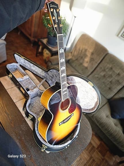 Guitar, les paul Ac-630-SB junbo