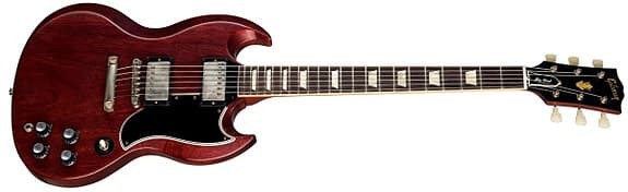 KAMPANJE! Gibson Custom 1961 Les Paul SG Standard Reissue Stop-Bar VOS Ch Red