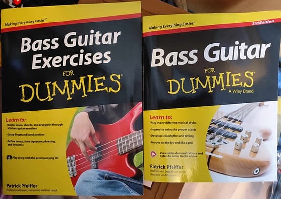 Bass guitar for dummies, 2kpl bassonsoiton oppikirjoja