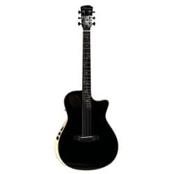 Hartwood Sonata-FX Thinline Electro-Acoustic Guitar, Black - SKADAD