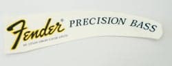 Fender precision bass vattendekal