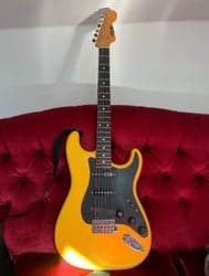 Yellow Strat-Style Electric Navigator Guitar