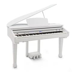 GDP-100 Digital Grand Piano by Gear4music, Gloss White - SKADAD