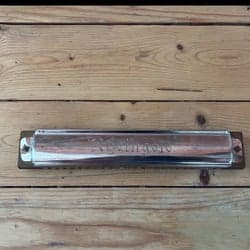 Rheingold-munspel tillverkat av M. Hohner i Tyskland.