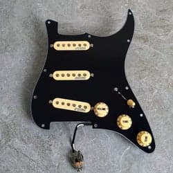 Wilkinson Prewired Stratocaster Loaded Pickguard! Svart