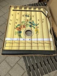 Vintage Harpeleik Zither i fint skick