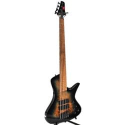G4M 972 Fanned Fret 5-String Bass Guitar, Blue Burl Burst - SKADAD