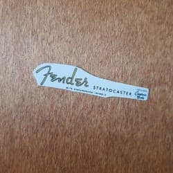 Fender Stratocaster 50tal vattendekal