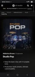 XLN Audio Addictive Drums 2 Studio Pop Expansion