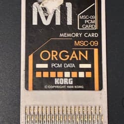 Korg M1 MSC-09 Organ PCM Data Minneskort
