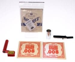 Savarez-Ernie Ball guitar strings + guitar accessories circa 1980s-Weight 102g