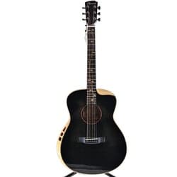 Hartwood Sonata-FX Jumbo Electro-Acoustic Guitar, Black - SKADAD