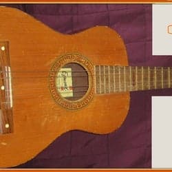 Antik gitarr:Egmond Classical Guitar 6-String Right-Handed Standard Body Brown.