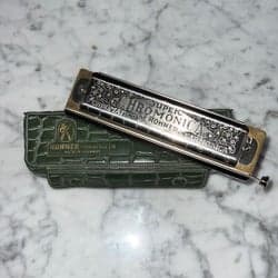 Vintage Hohner Super Chromonica 270 (G-dur) - PRE-WAR 6-star med originaletui