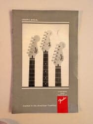 1995 Fender Squier Stratocaster Telecaster manual