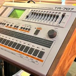 Roland Rhythm Composer TR-707 with HKA and wood side panels