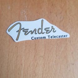 Vattendekal Fender custom telecaster
