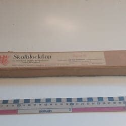 Äldre Hermann Moeck Skolblockflöjt Sopran i C – Med Kartong & Instruktionsblad