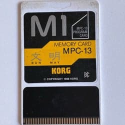 Korg M1 MPC-13 Rom Card Programkort Minneskort