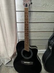 Roundback half acoustic guitar