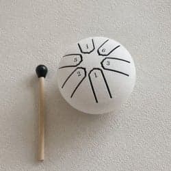 Mini Steel Tongue Drum 3 inch 6 Tone Handpan Drum
