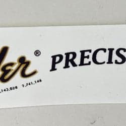 Fender precision bass vattendekal