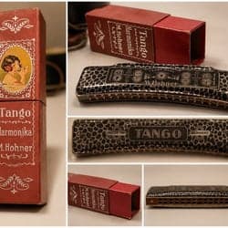 Vintage M. Hohner “Tango” Munspel med originalask – Made in Germany