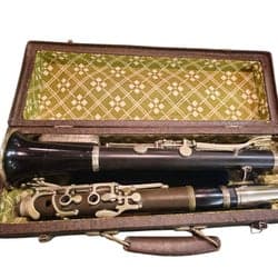 Klarinett Orpheus Kiev Ukraina 1981 nr 2067 Vintage Ebonit Träblåsinstrument