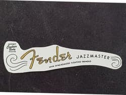 Fender Jazzmaster vattendekal