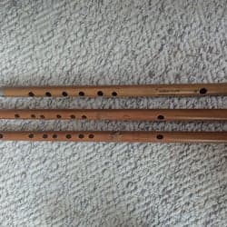 Tre flöjter Sardar Flute bansuri – B, C & D – Made in India
